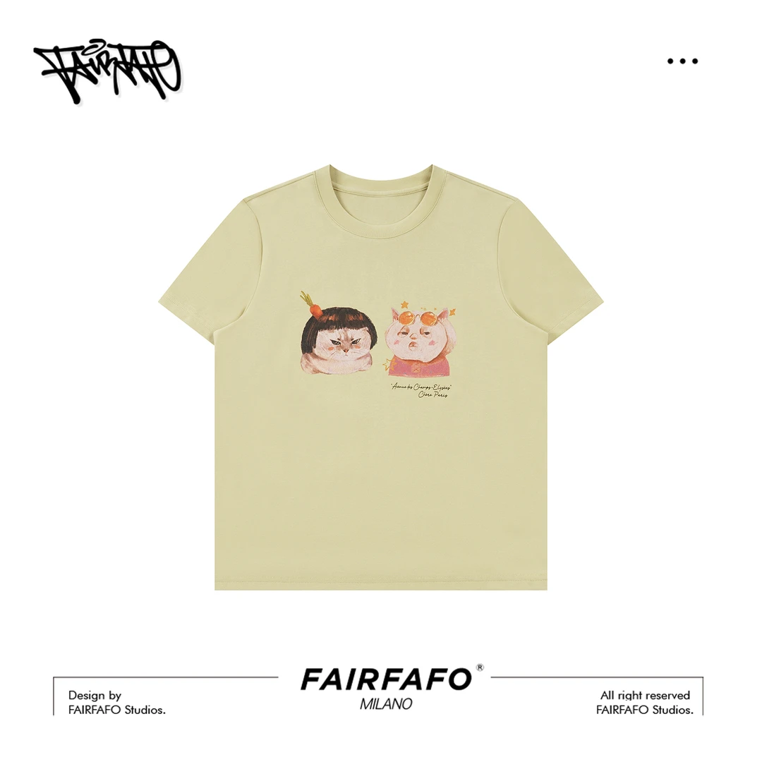 【呆萌猫咪印花短袖】TXAL52318