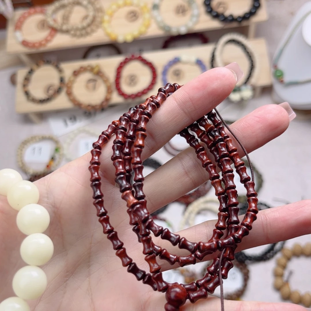 白玉菩提吊坠白玉菩提竹节