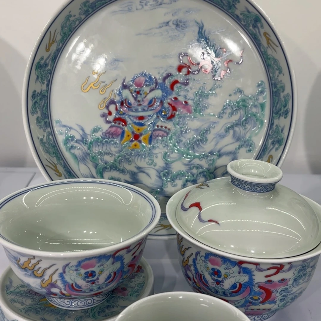 Y***ɞ景德镇陶瓷五件套