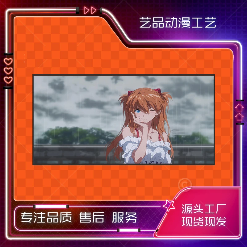 《Eva》雨天明日香客厅电竞房卧室背景挂画P 40*80