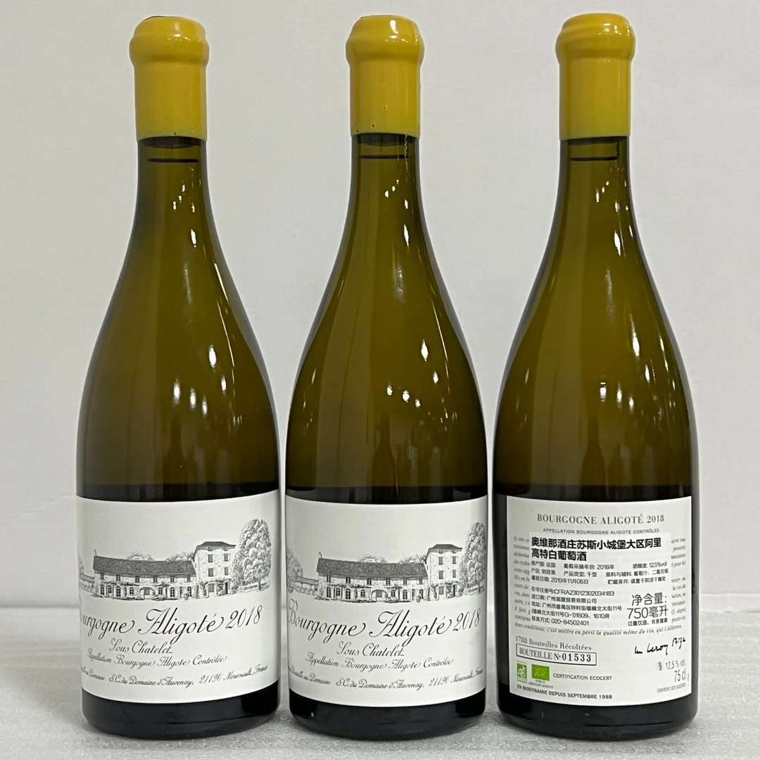 【新品】法国 奥维那酒庄苏斯小城堡大区阿里高特白葡萄酒2018