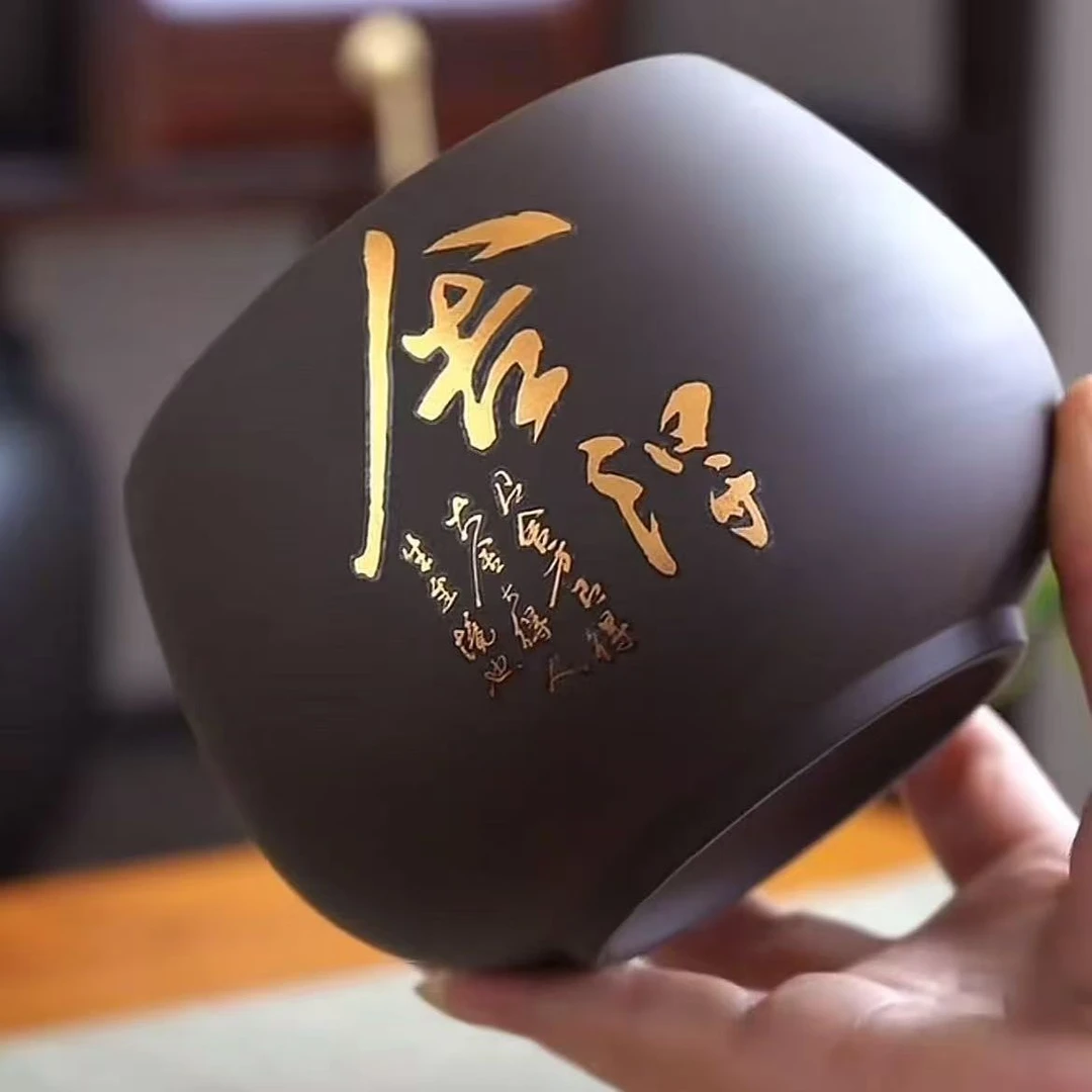 【舍得】紫砂茶渣缸手工高档家用陶瓷大容量大号手工高档茶道Y5743