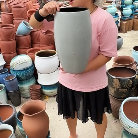 口19高38瑕疵一个盆子。