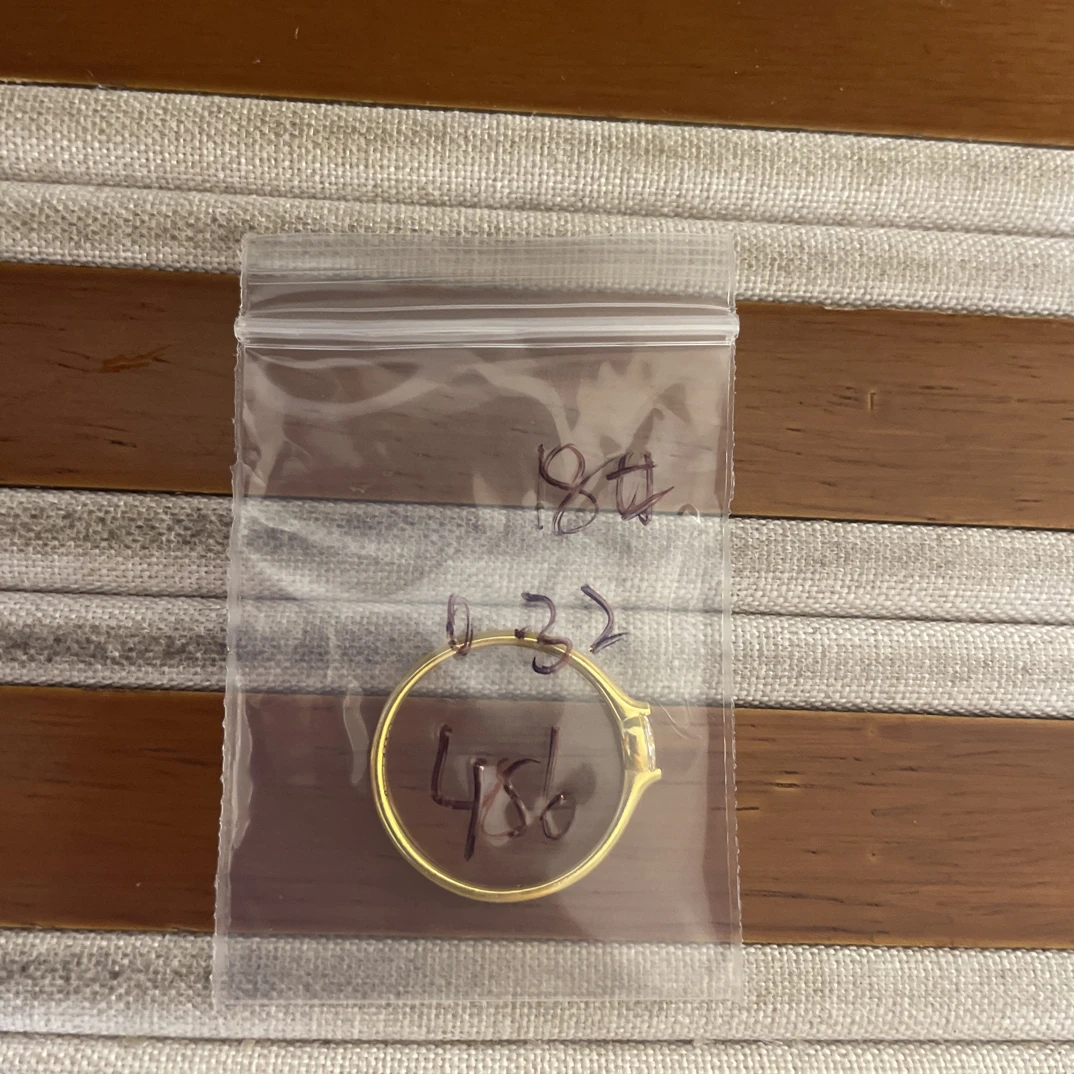 克重0.32 18号 天使之眼戒指 足金999