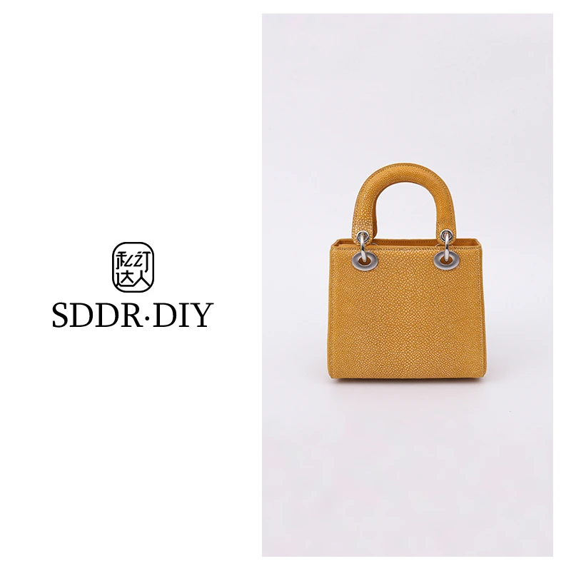 AI.BAGBURRY2025珍珠鱼皮包包轻奢真皮女包