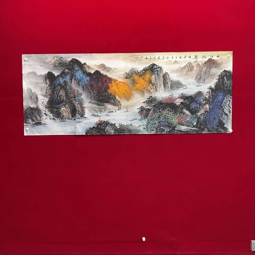 国画凌行志手绘作品