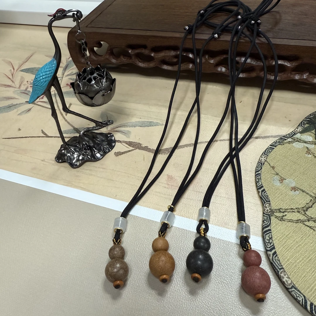 【葫芦合香珠挂饰】天然中药香材手工古法制作 葫芦型