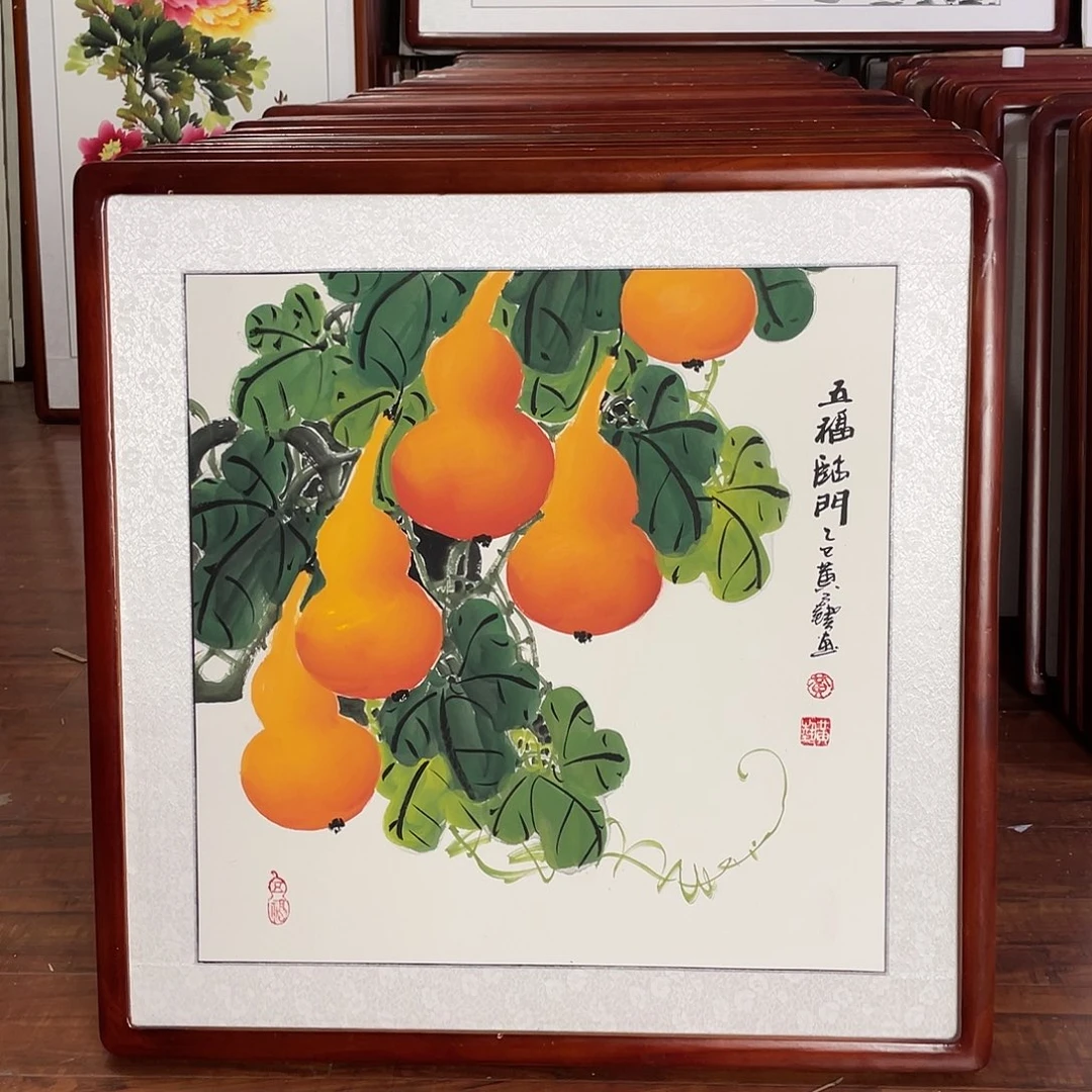 国画带框尺寸63*63厘米