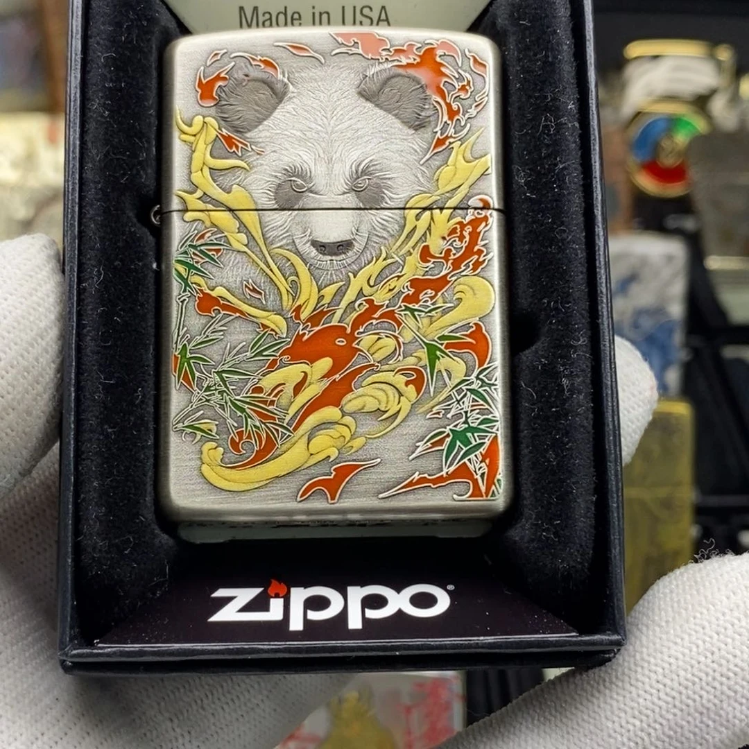 铜咳*咳zippo二代熊猫