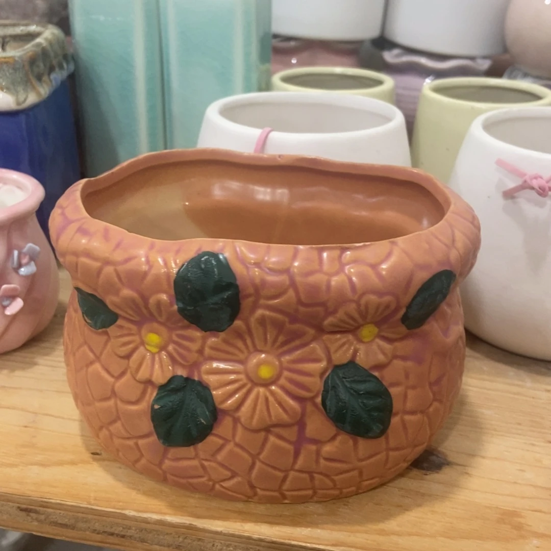 红陶高温陶瓷花盆