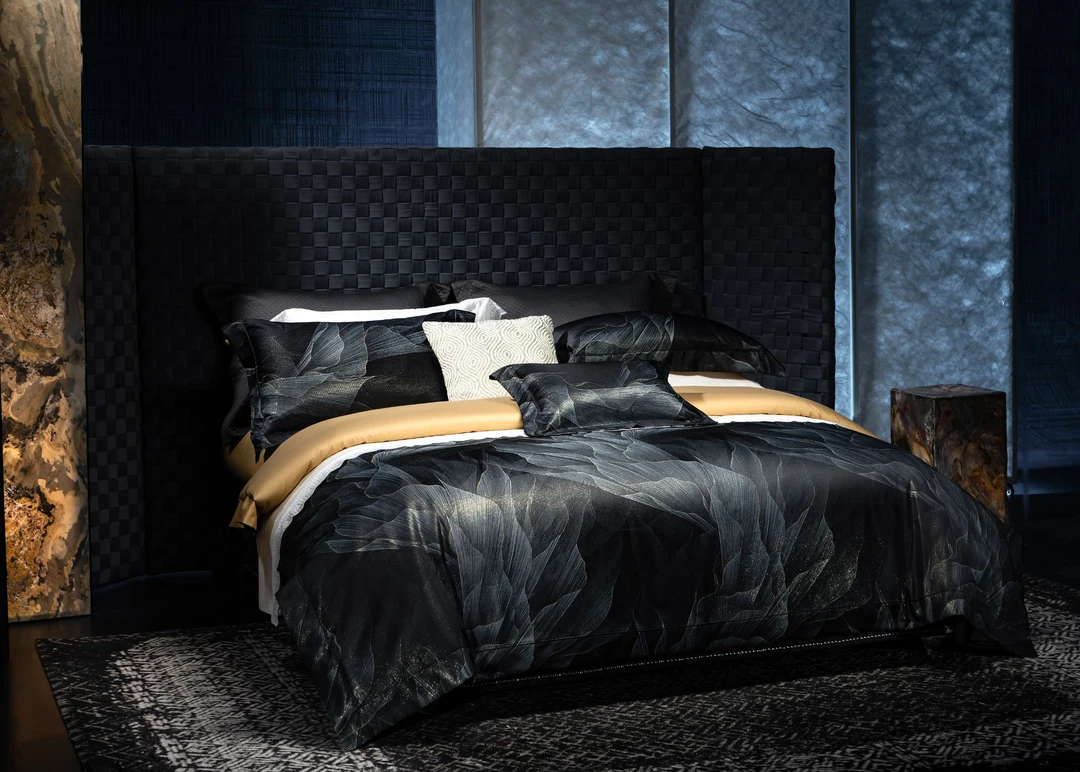 【流影】高端长绒棉真丝色织大提花四件套新品测品链接