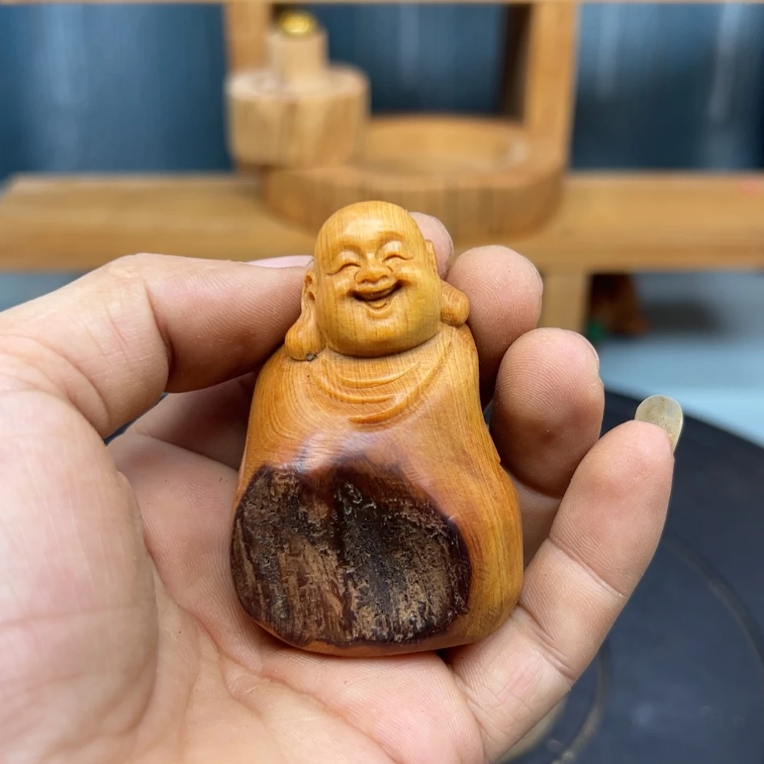 用***9木崖柏木摆件手把件