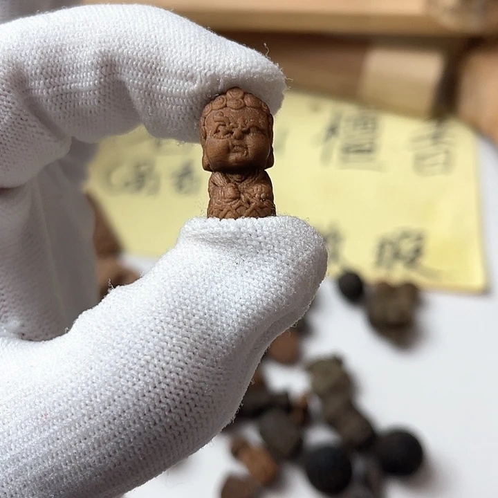 檀香木无事牌檀香木大黑天宝宝佛