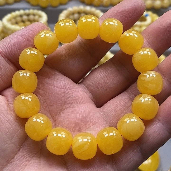 琥珀未镶嵌手链手串