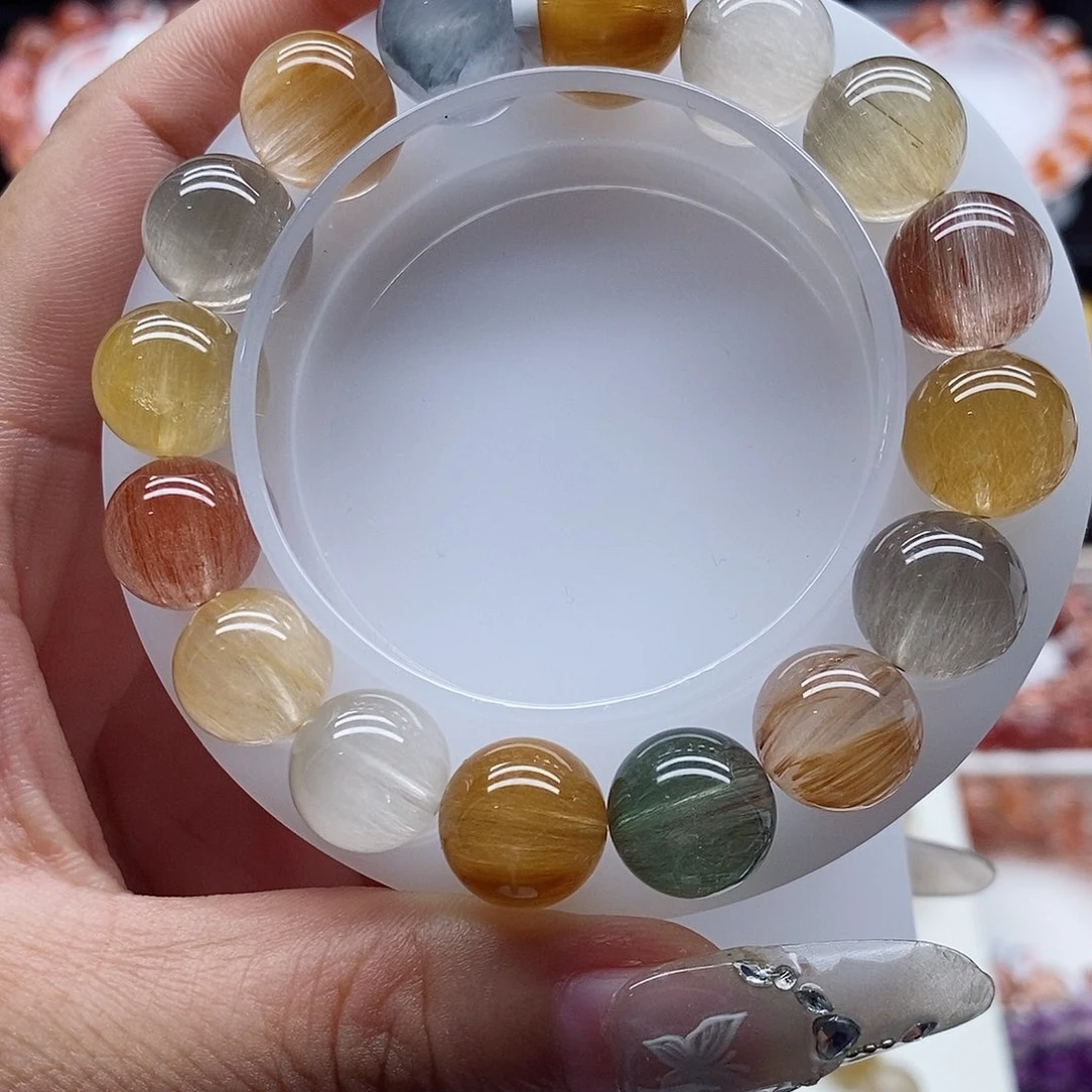 未镶嵌手链水晶兔毛
