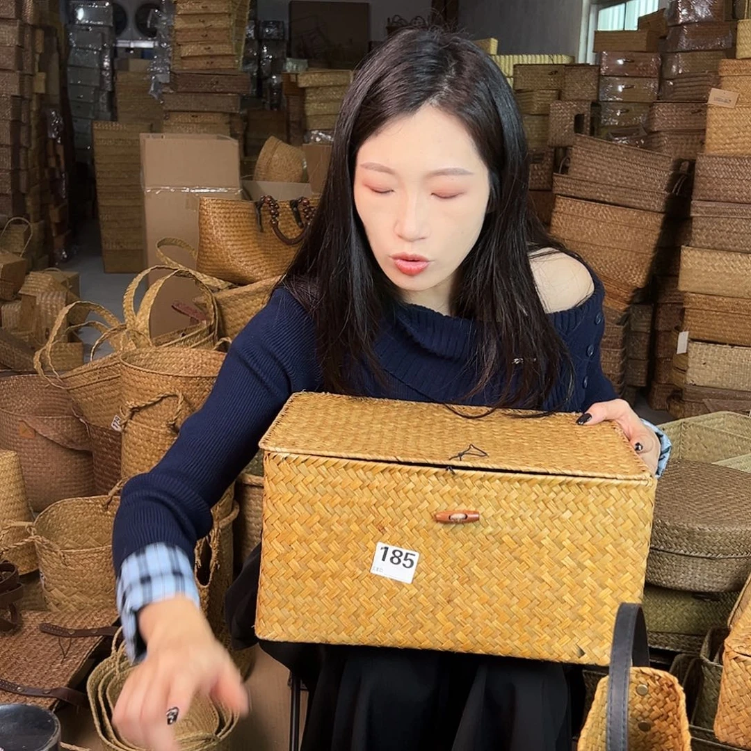 草编包/草编收纳盒微瑕疵