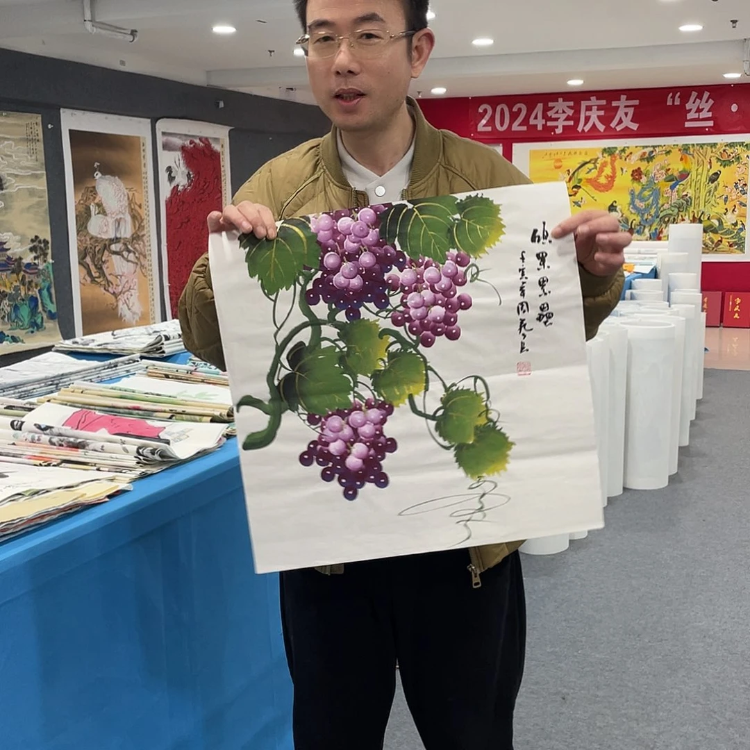 国画今天上午国画作品展示