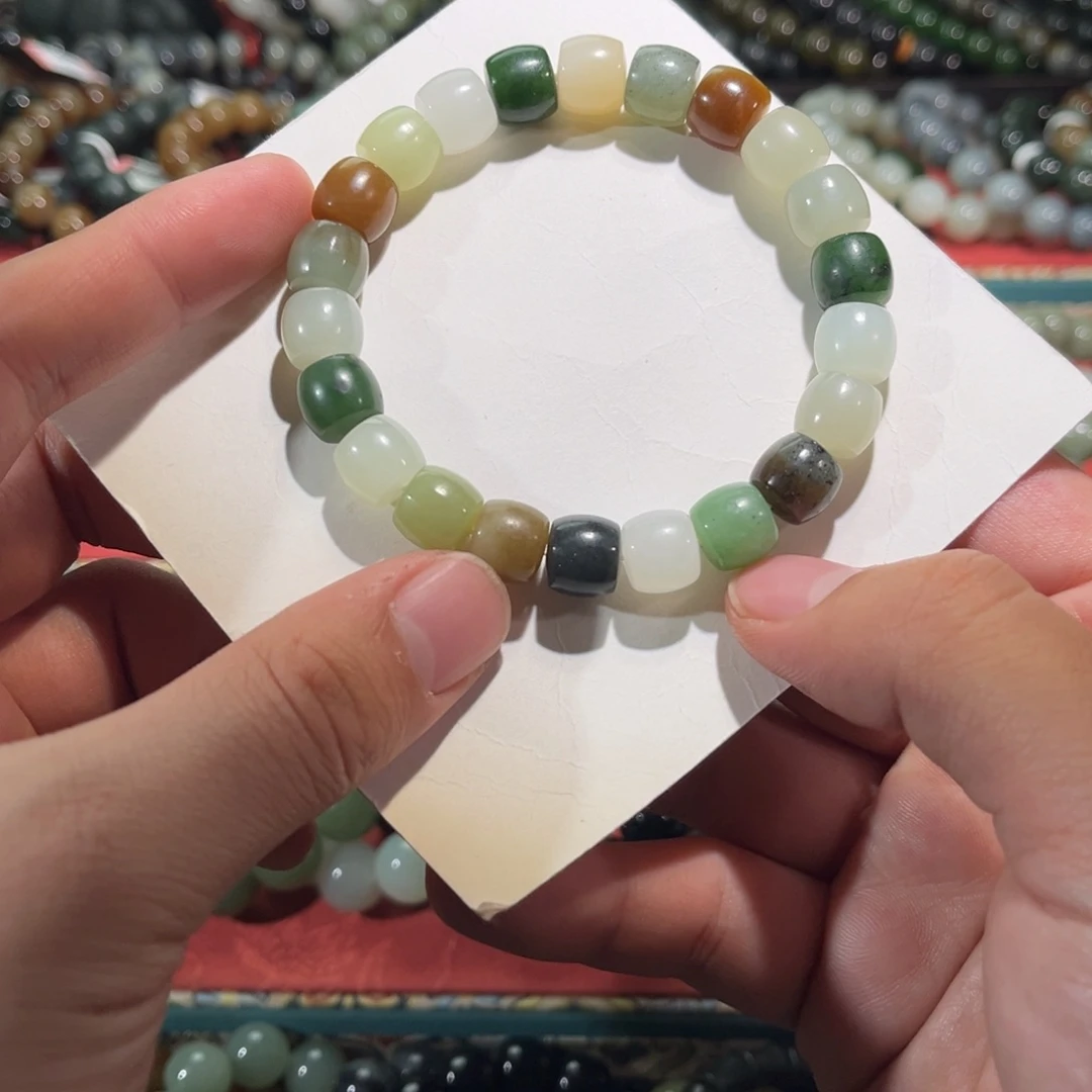 和田玉未镶嵌手链