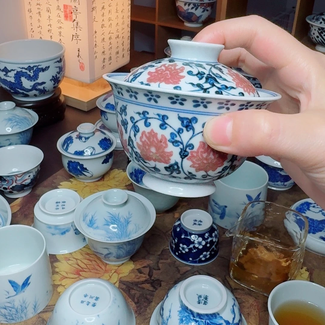 *****杯子清风瓷影手工手绘