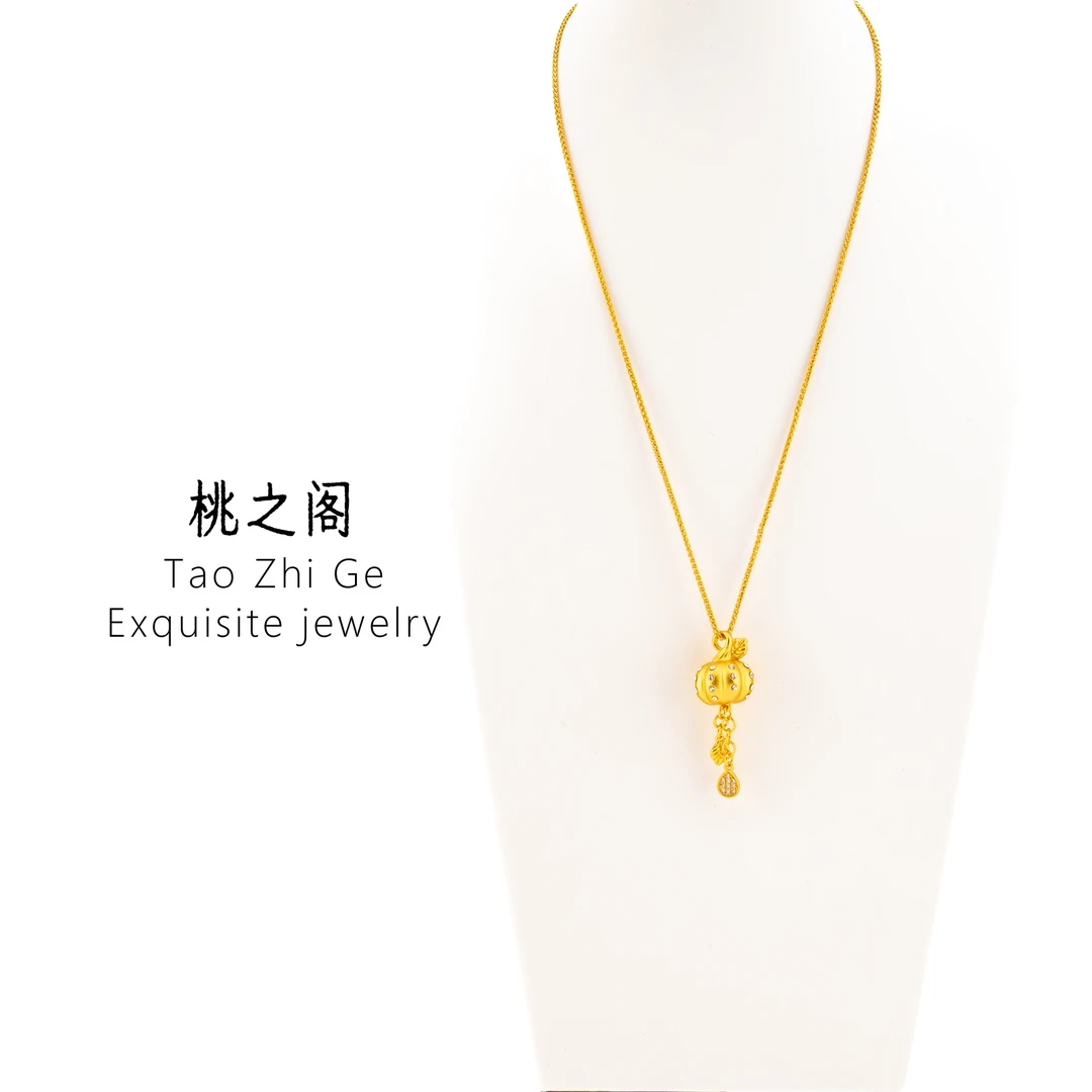 铜合金项链 新中式南瓜流苏百搭项链AG1183