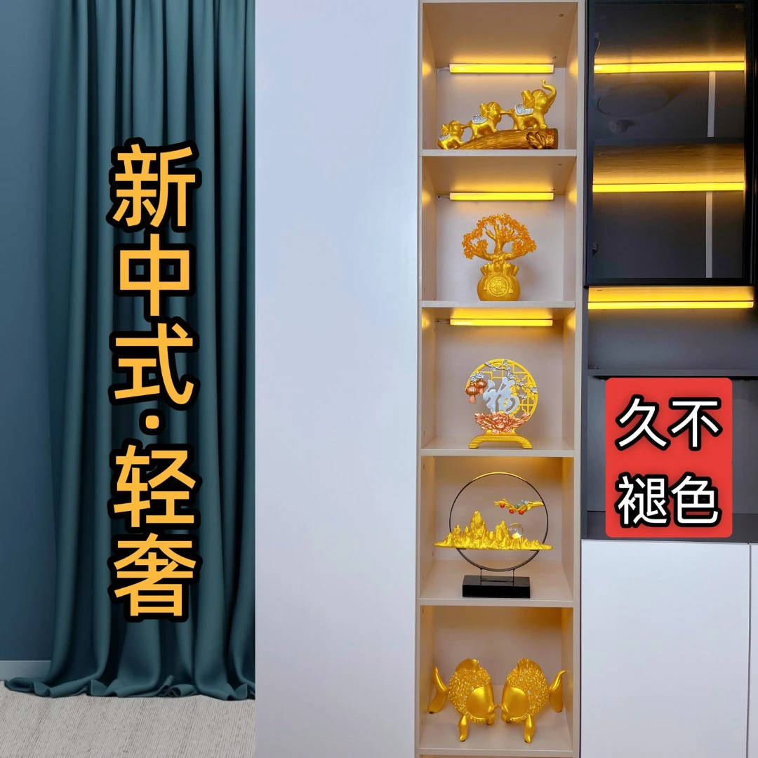 新中式风五格家居玄关暖居摆件客厅电视柜轻奢风办公室酒柜装饰品