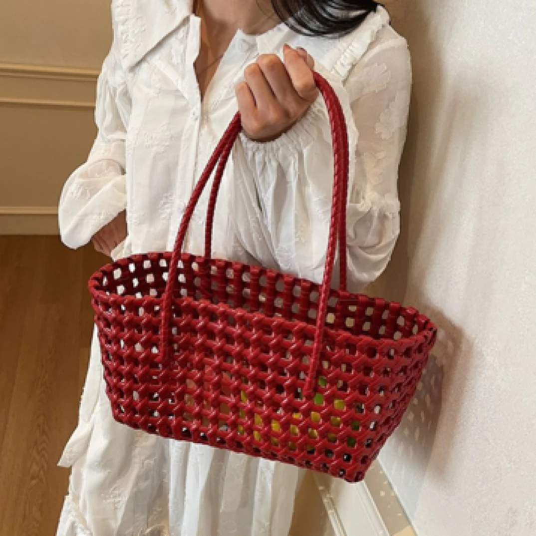 大容量托特包女包夏季新款潮流简约手提包包女时尚纯色单肩包1991