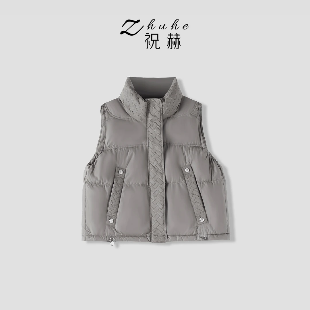 ZHUHE祝赫-经典初冬时尚百搭小马甲-5DLXH498