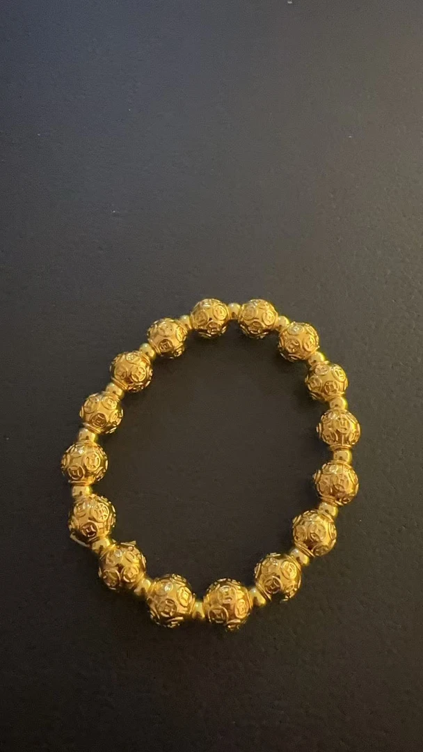 足银手链 【中缅严选】小七收藏级轻奢重工豪华-精选黄色手链G108