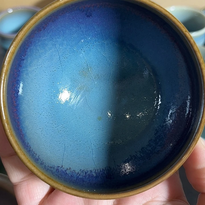 摆件钧窑杯子钧瓷杯子