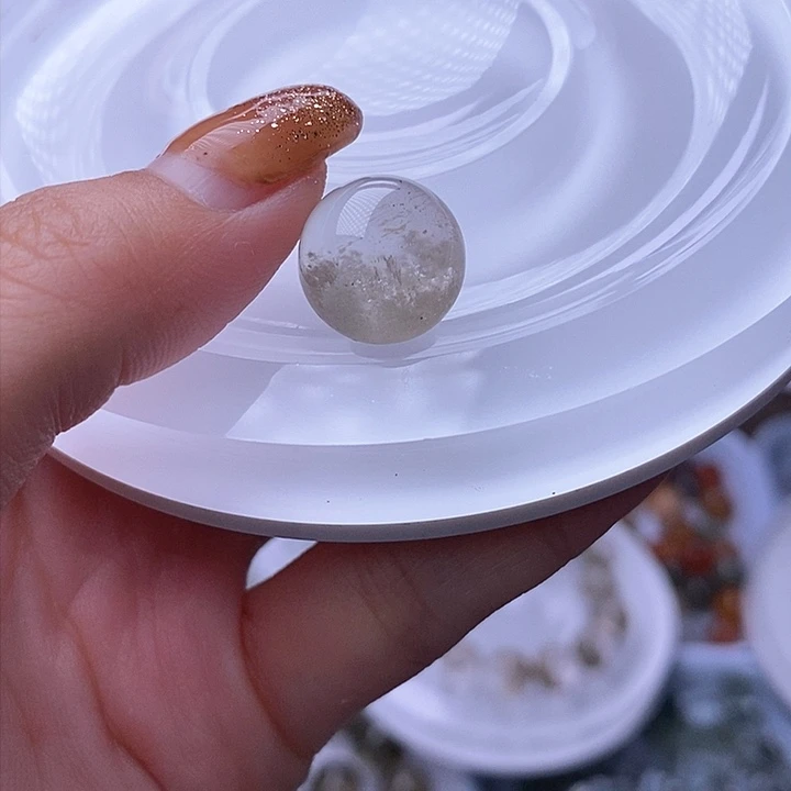 水晶天然水晶定制打孔不退换未镶嵌
