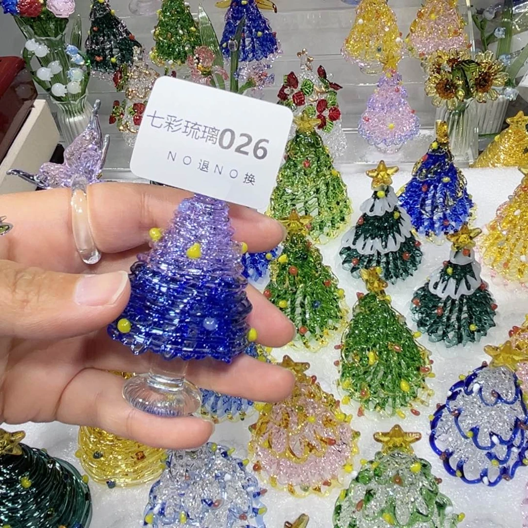 s***h吊坠（不含链）玻璃26蓝紫圣诞树