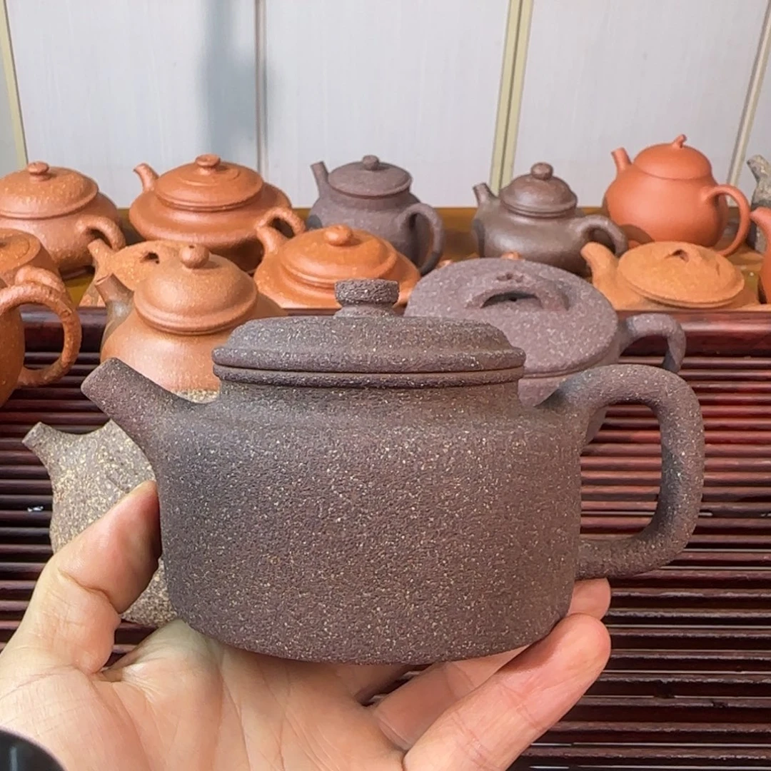 紫砂茶壶40目桃花泥洗砂德钟280cc