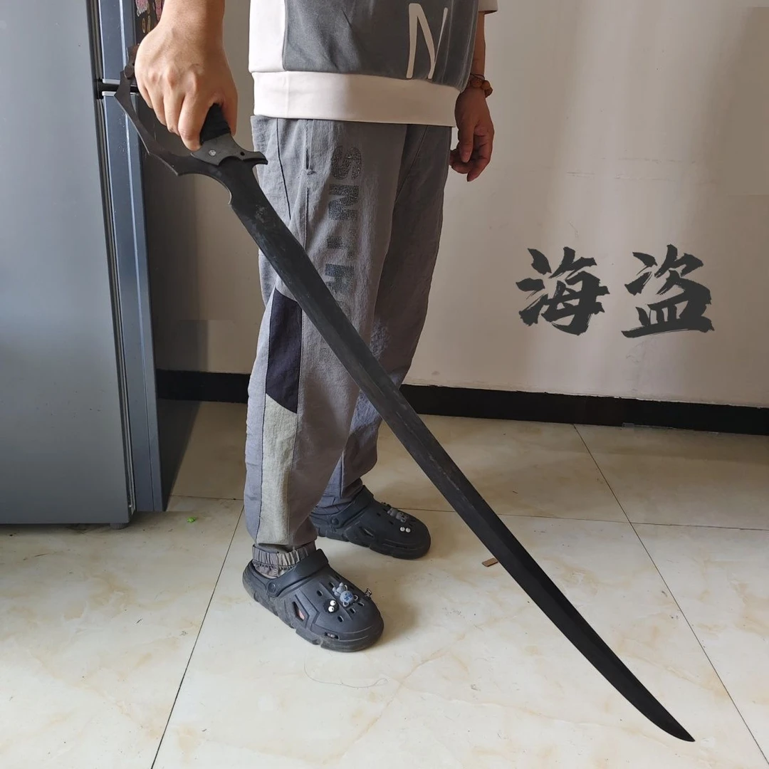 龙泉锰钢绣春刀户外防身手工锻打车载轨道钢一体刀剑冷兵器未开刃