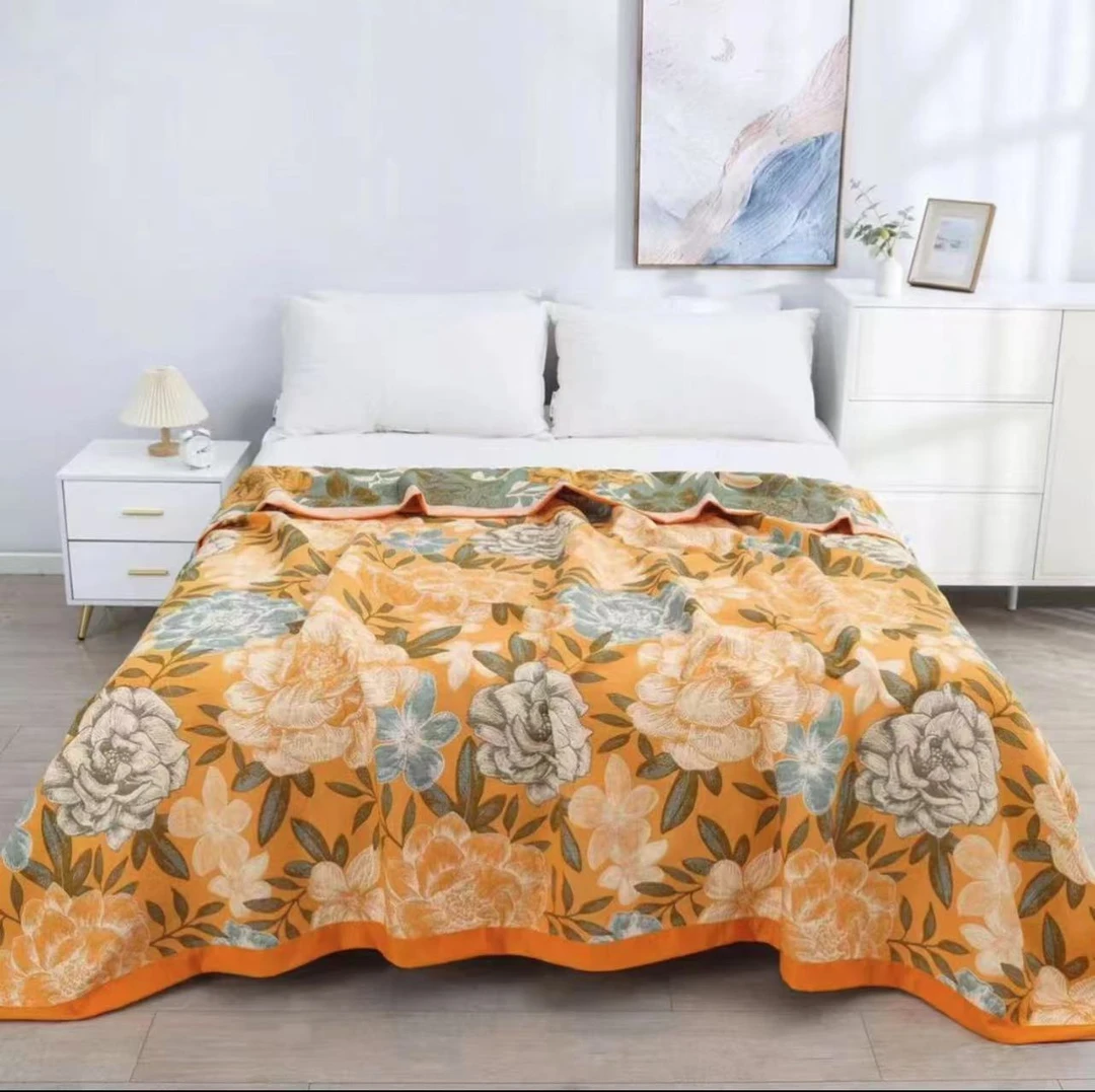 月季花开150*200cm加厚舒适床盖