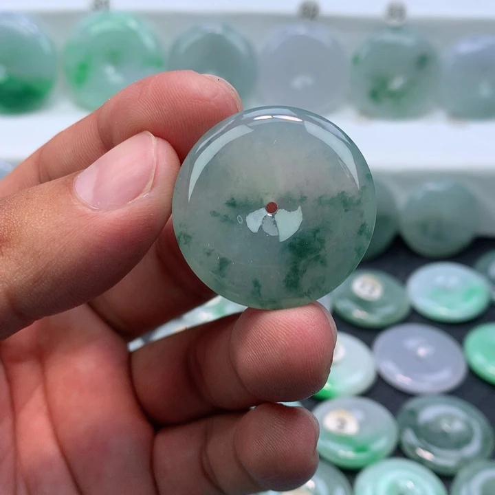 颈饰未镶嵌翡翠缅甸天然A货翡翠31.5-5.6