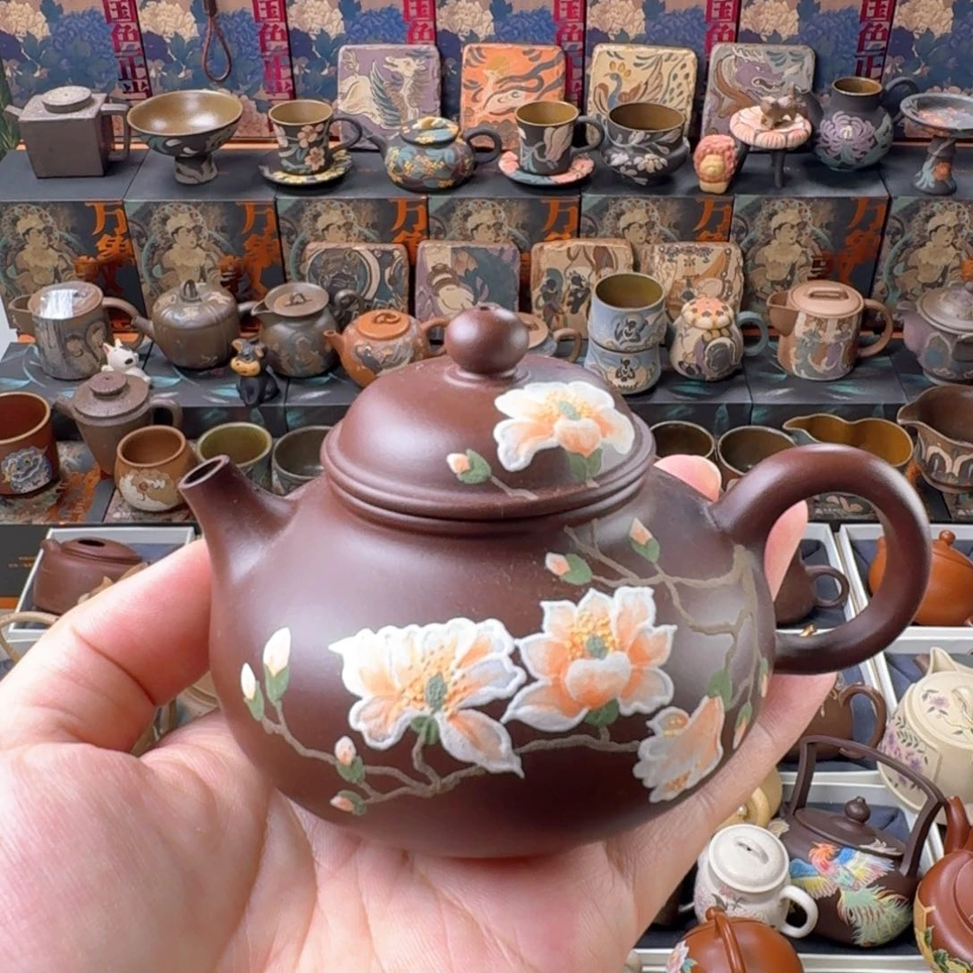 茶壶紫砂150ml原矿精工半手