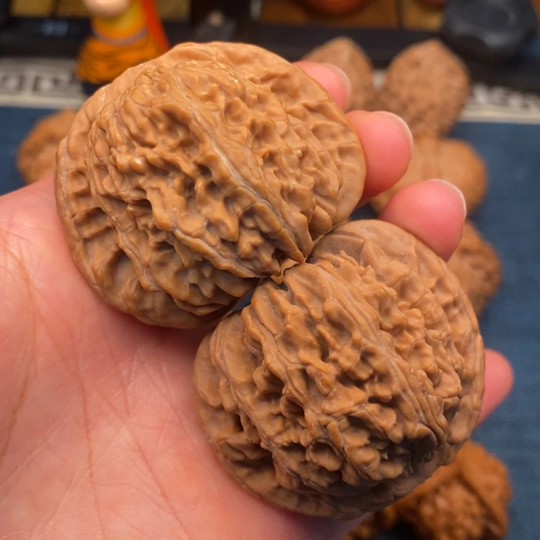 文玩核桃把件47全品精品四座楼50.5克