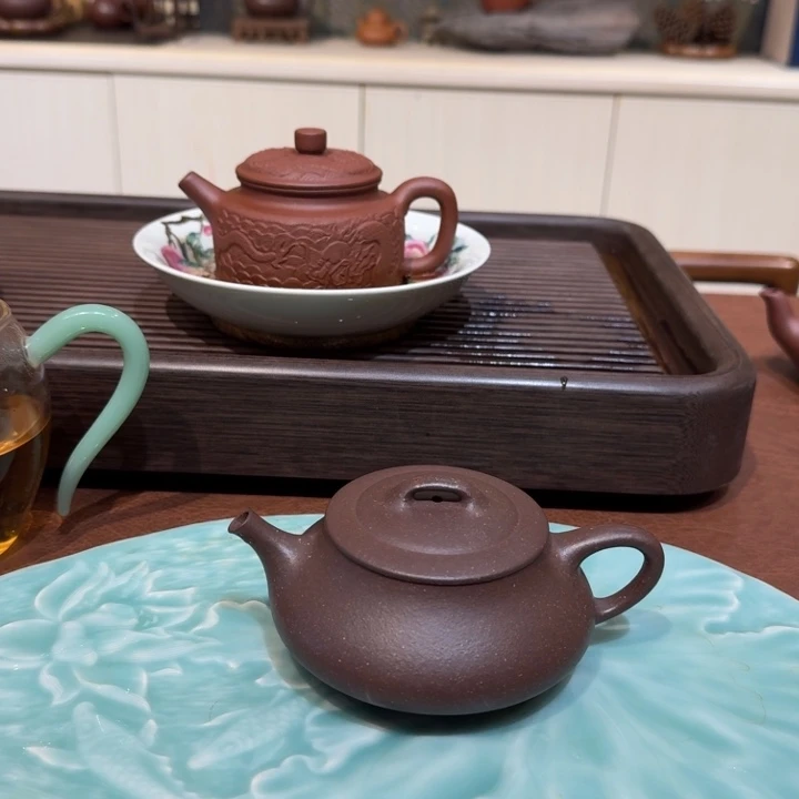 茶壶紫砂石瓢老紫泥紫砂壶