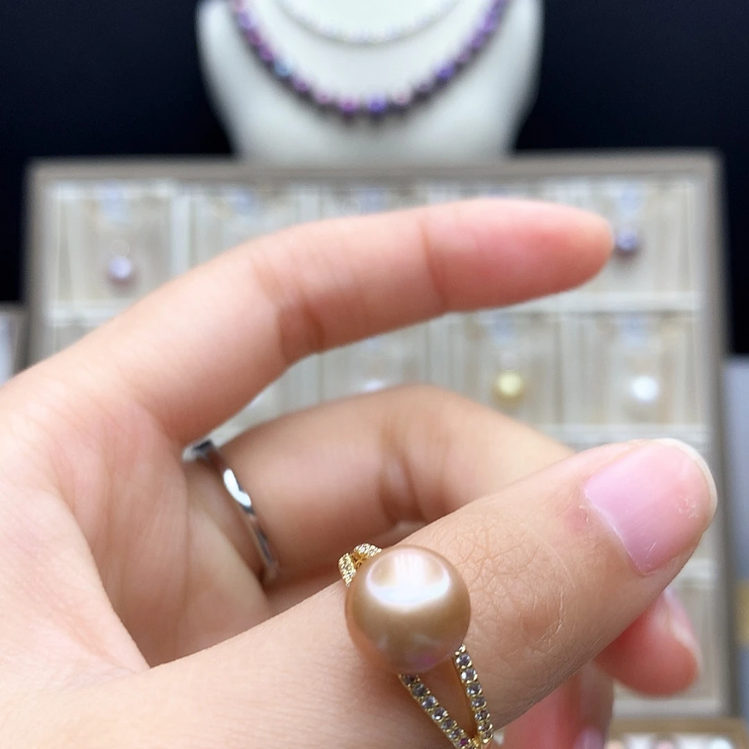 颈饰合金淡水珍珠