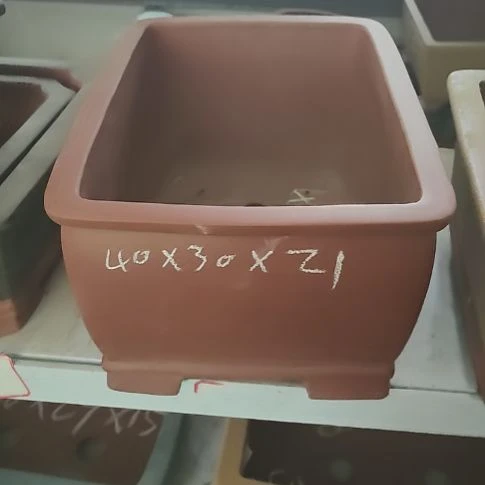 宜兴紫砂花盆长方形马槽花盆