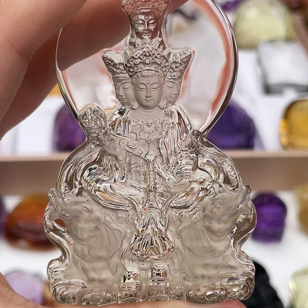 水晶项链未镶嵌定制吊坠