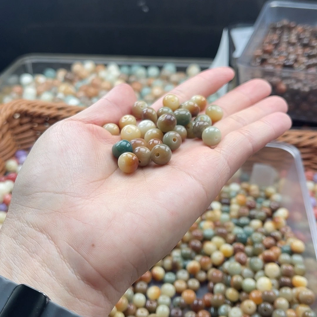 白玉菩提吊坠z10mm 80颗 不售后