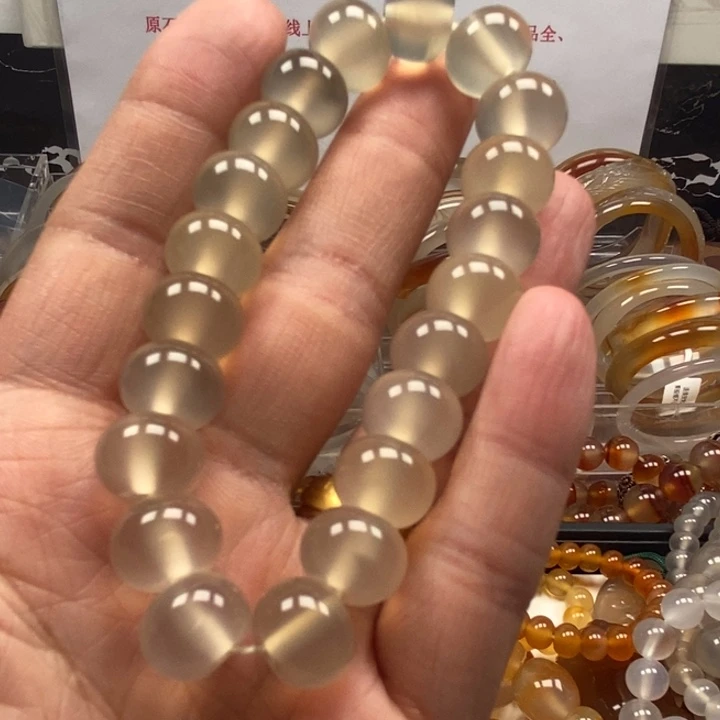玛瑙/玉髓手链未镶嵌云*