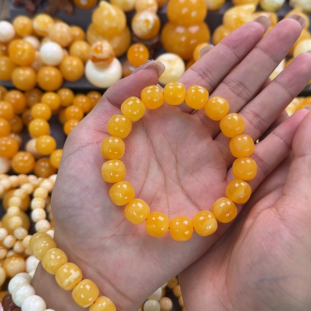 蜜蜡未镶嵌珠宝奇石同料13mm