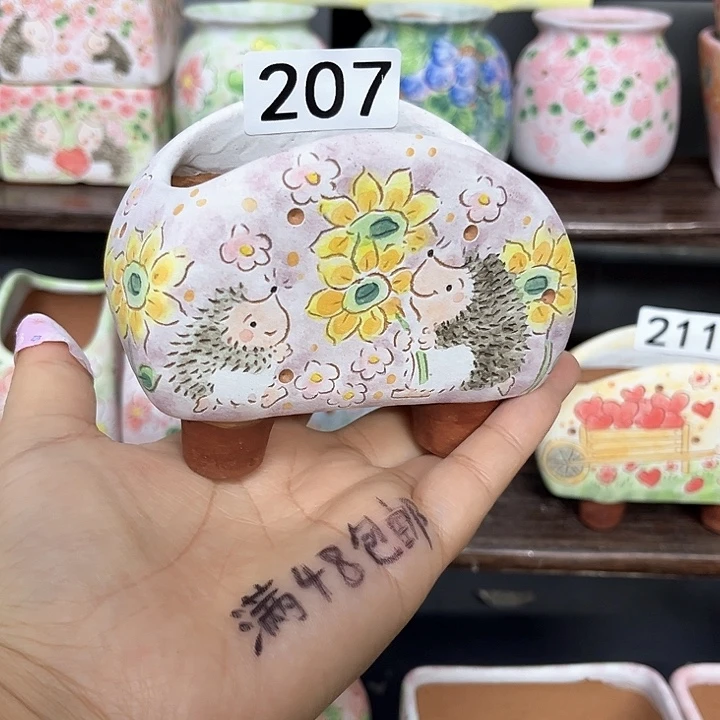 手工制作多肉花盆