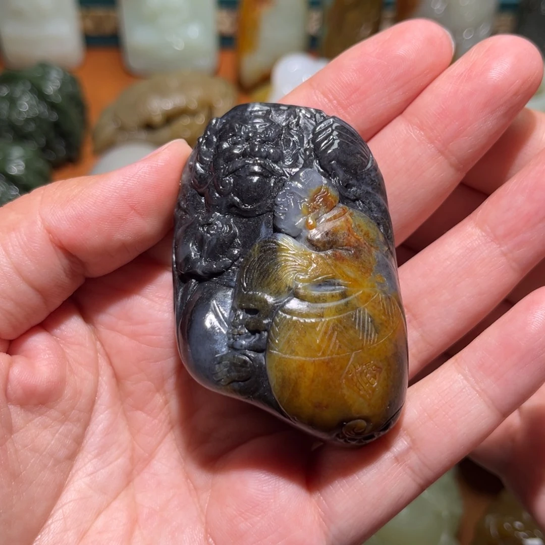 未镶嵌和田玉把件风*者