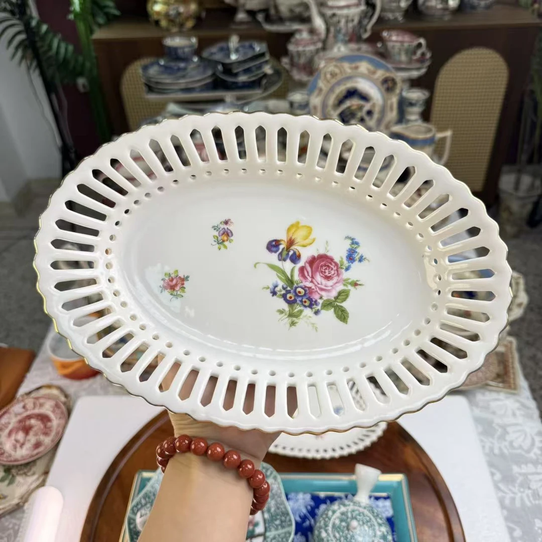 欧洲名画 cz ms镂空鱼盘大