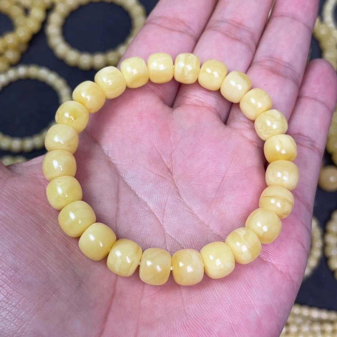 蜜蜡未镶嵌裸石蜜蜡手串9.3mm