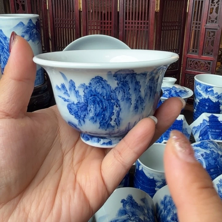 瓷片瑕疵一笔一墨 叩玉山房