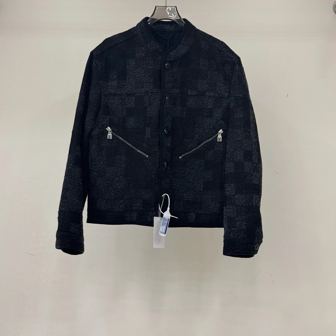 未使用 LouisVuitton/路易威登  25 丹宁珠皮呢外套48码 GM205260